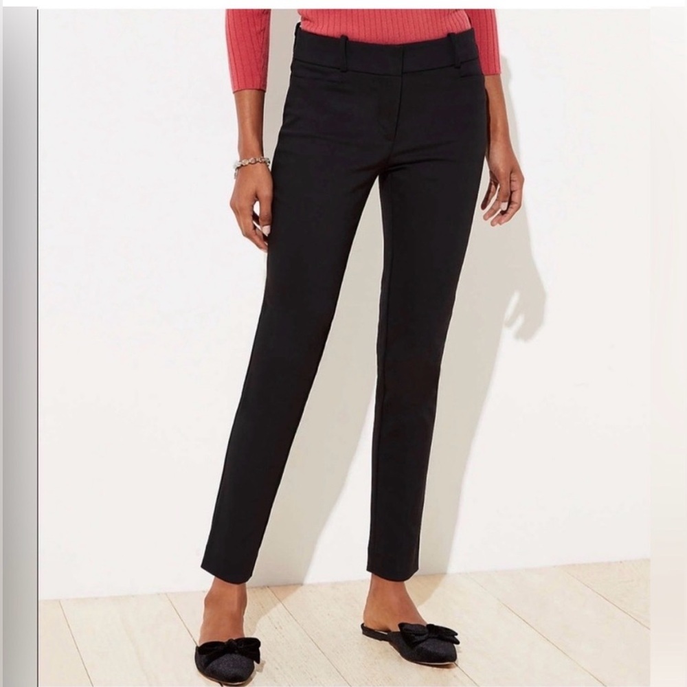 LOFT Julie Skinny pants  Black Size 10 - Picture 3 of 13